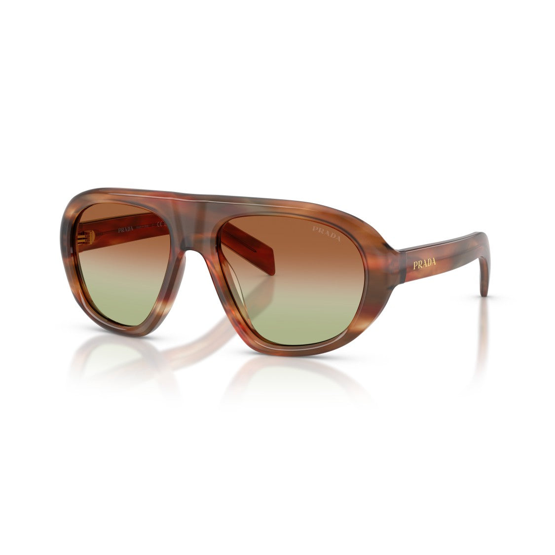 Prada 0Pr C05s Oversized Aviator Sunglasses