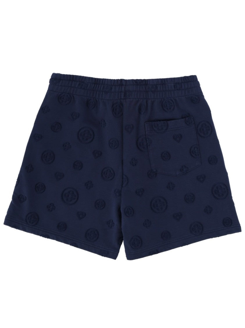 Casablanca Organic Cotton Embossed Logo Casual Shorts