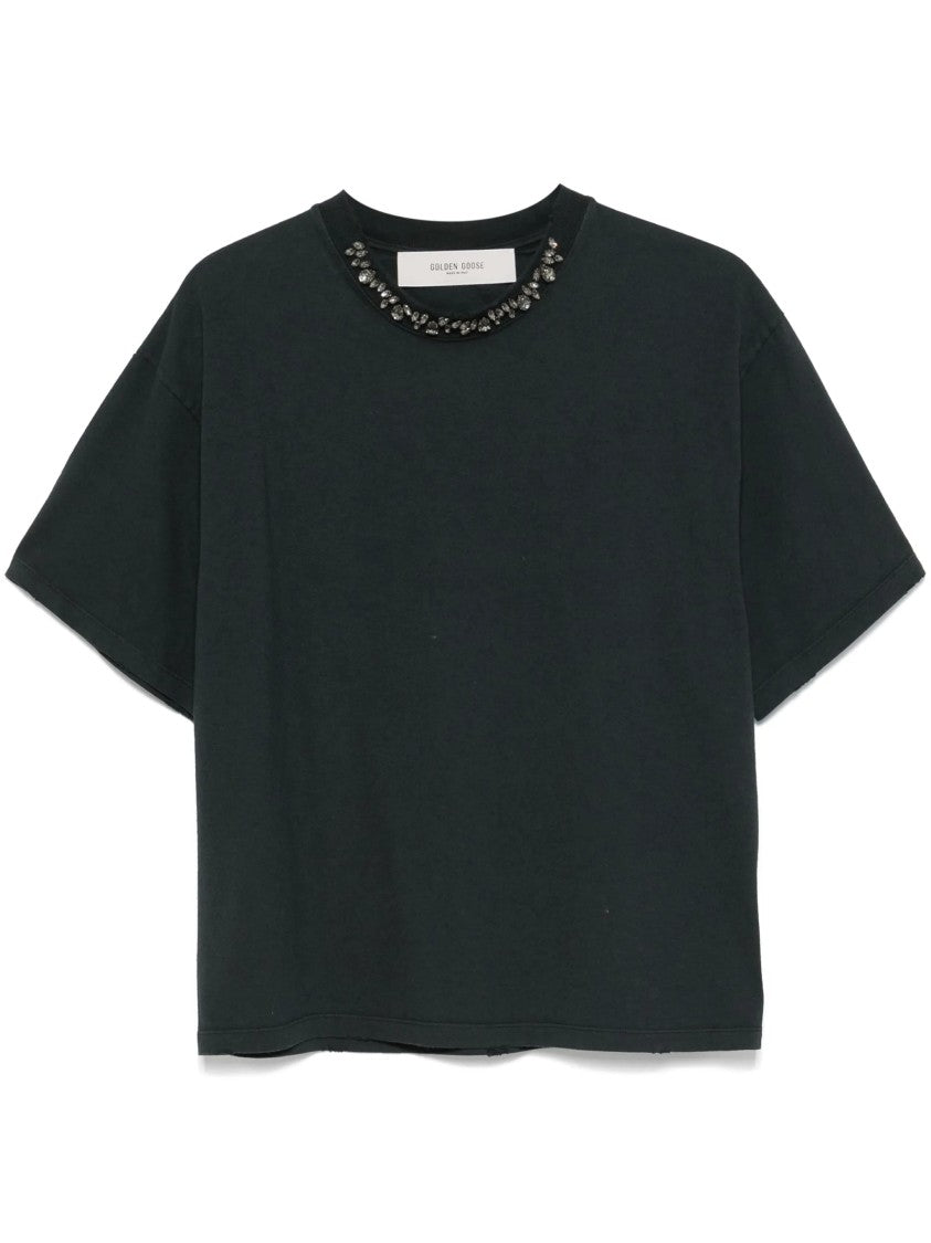 Golden Goose Boxy T-Shirt With Subtle Embellishments