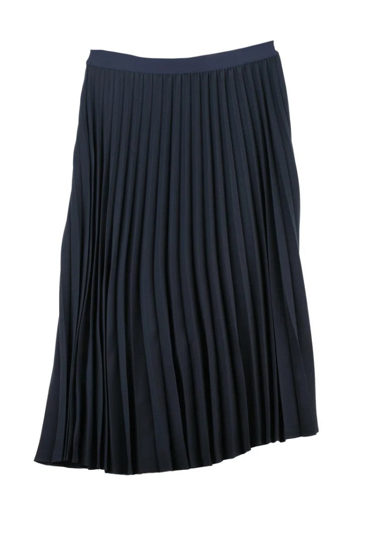 Tommy Hilfiger Blue Logo Pleated Skirt