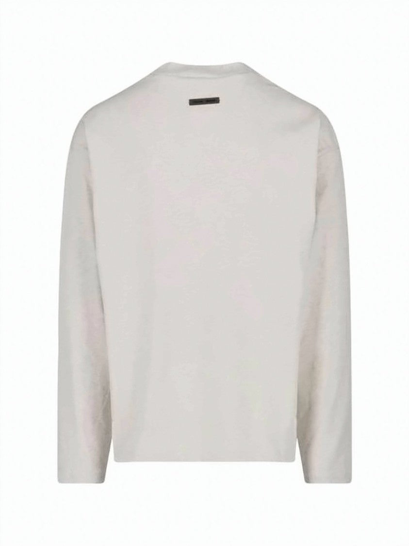 Fear Of God Long-Sleeve Crew Neck T-Shirt With Heathered Texture