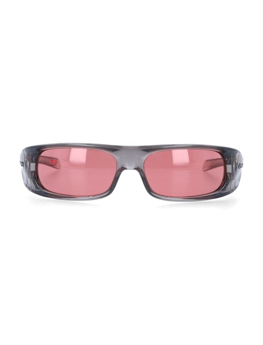 Oakley Rectangular Frame Sunglasses With O-Matter Construction And Wraparound Lenses
