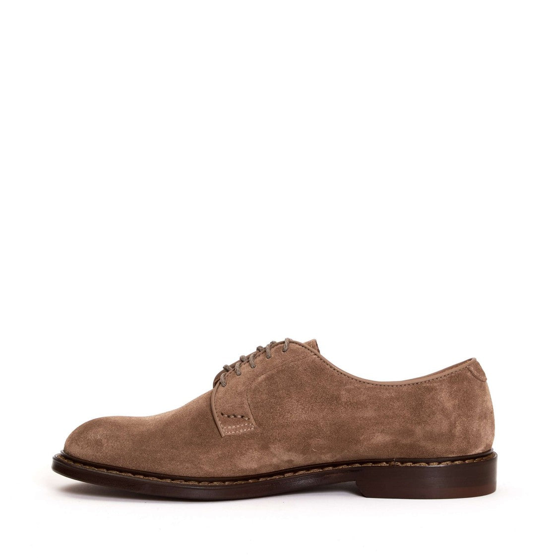 Doucal's Derby Suede Swamp Stitching