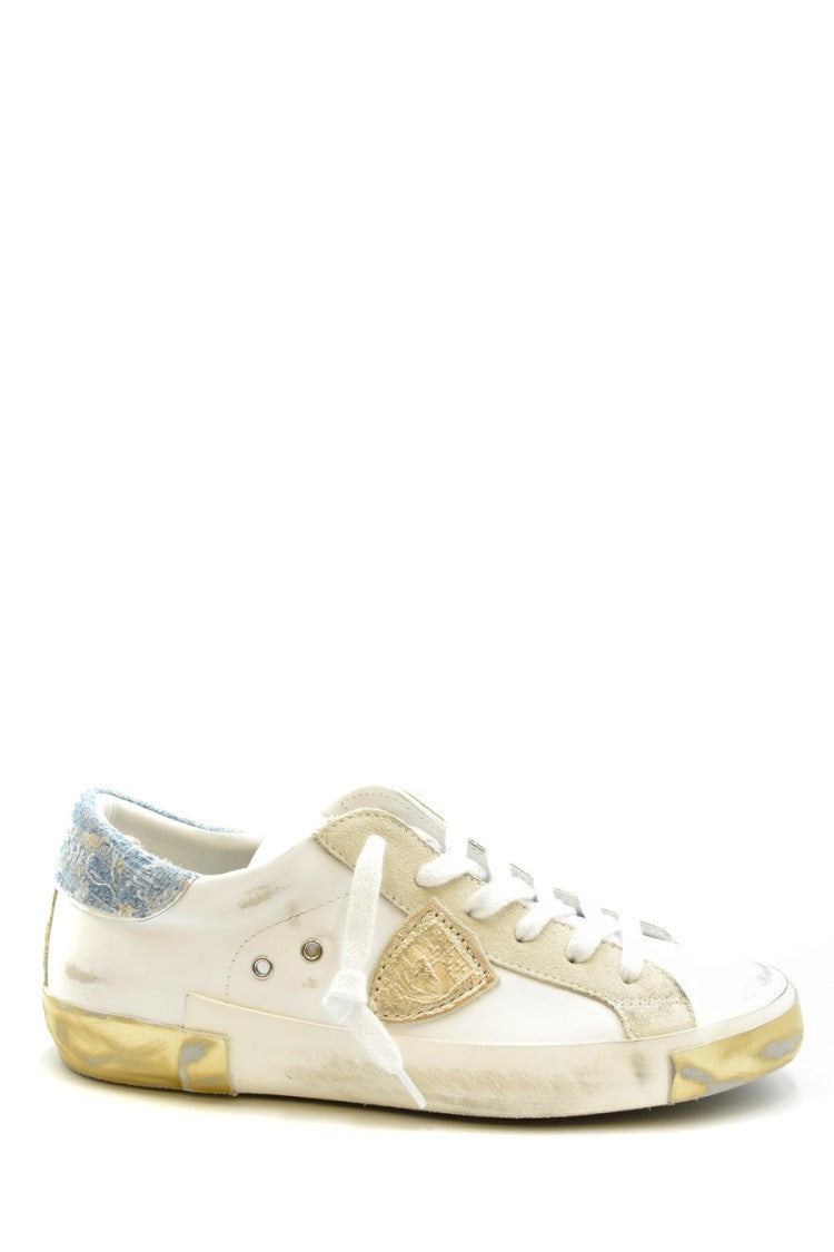 Philippe Model Multicolor Leather And Suede Sneakers