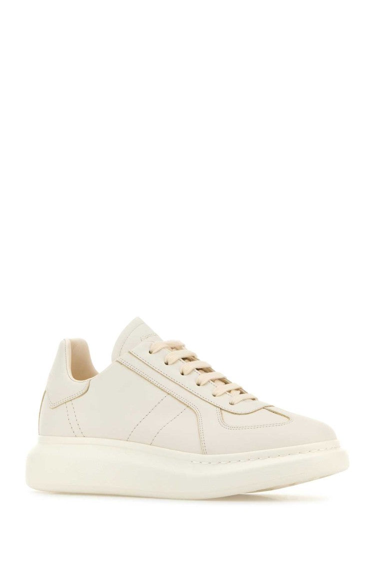 Alexander Mcqueen White Leather Sneakers