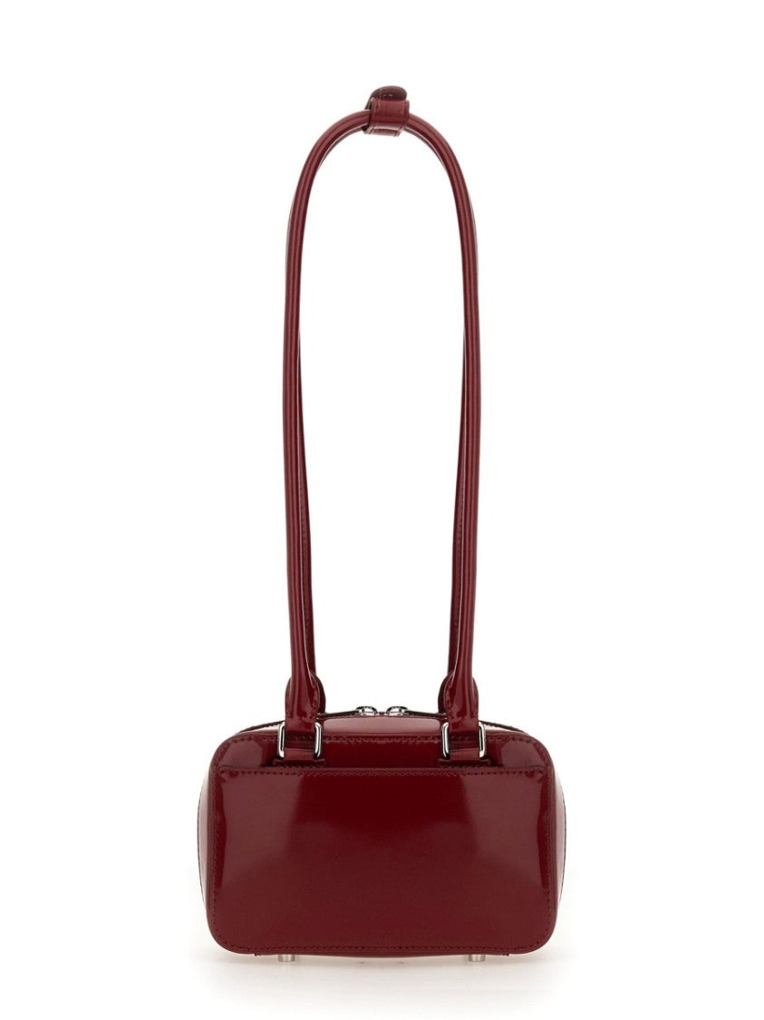 Self-Portrait Bordeaux Leather Shoulder Bag