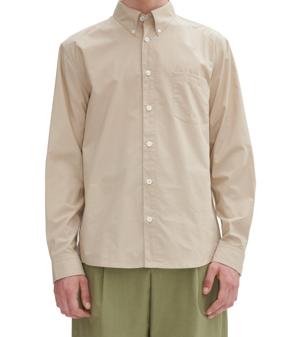 A.P.C. Classic Button-Down Shirt With Signature Chest Pocket