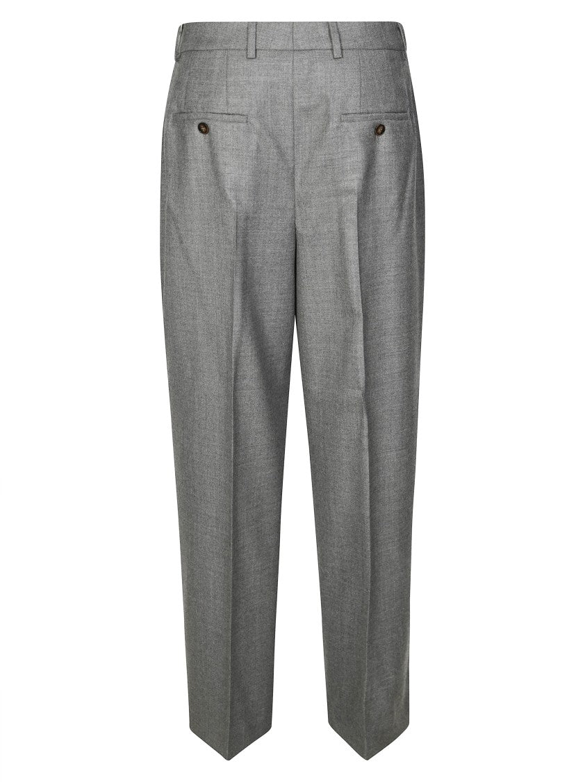 Incotex Palazzo Pants With Front Pinched Pleats