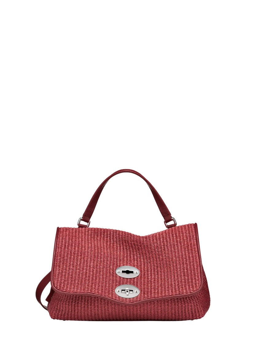 Zanellato Deep Bordeaux Woven Texture Shoulder Bag