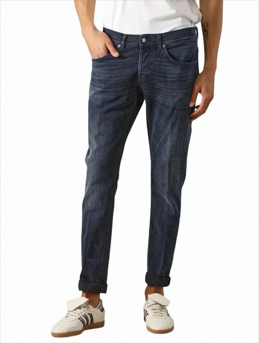Dondup Refined Blue Denim George Jeans