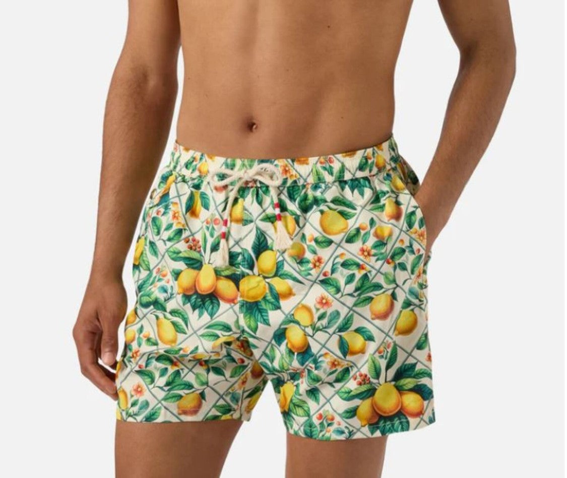 Mc2 Saint Barth Multicolor Lighting Printed Swim Shorts