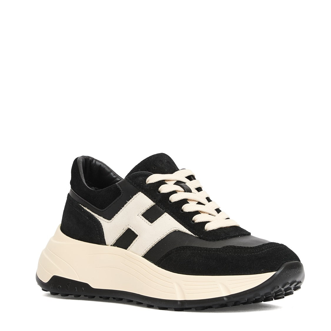 Hogan H669 Hi Fi Black Suede Running Sboes