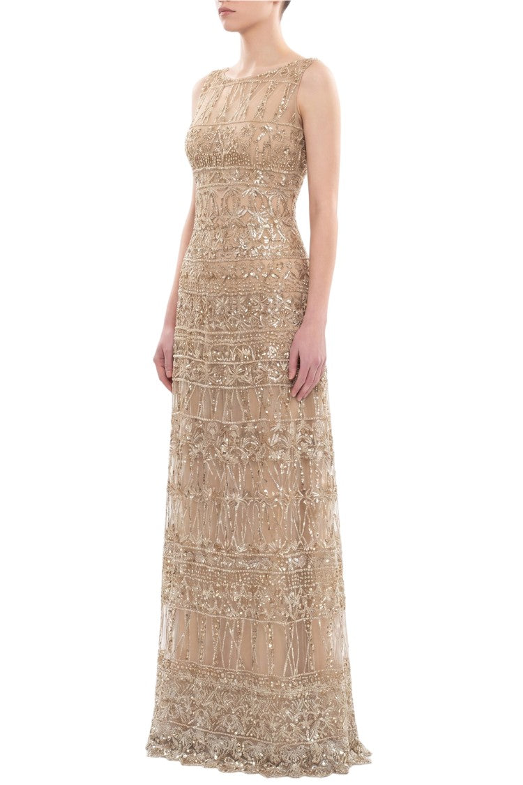 Saiid Kobeisy Embroidered Long Dress