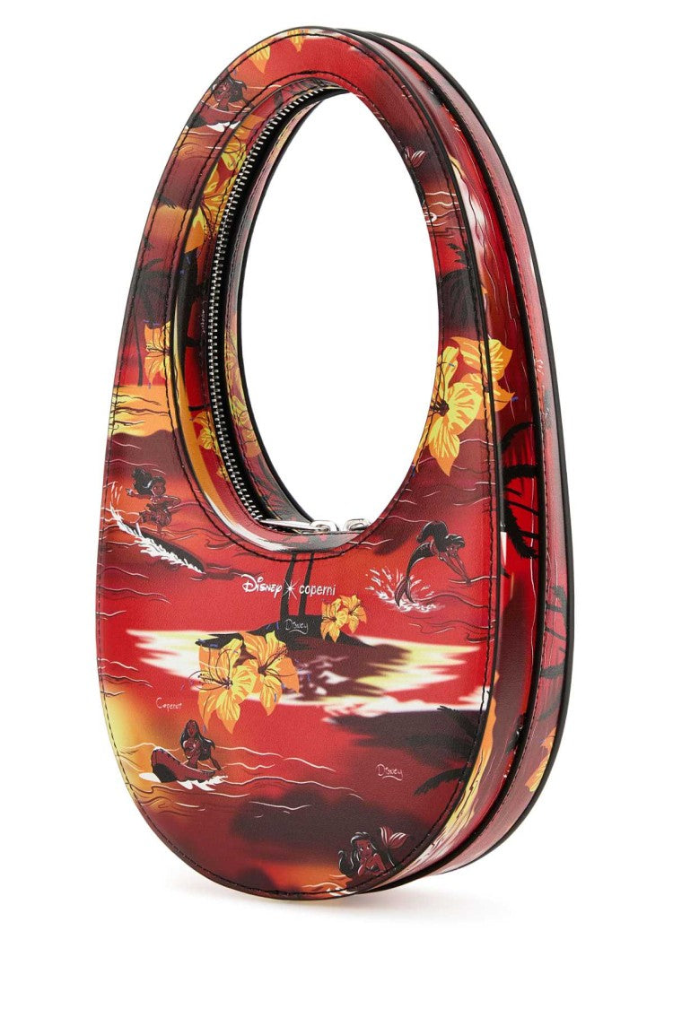 Coperni Printed Synthetic Leather Mini Tropical Swipe Handbag