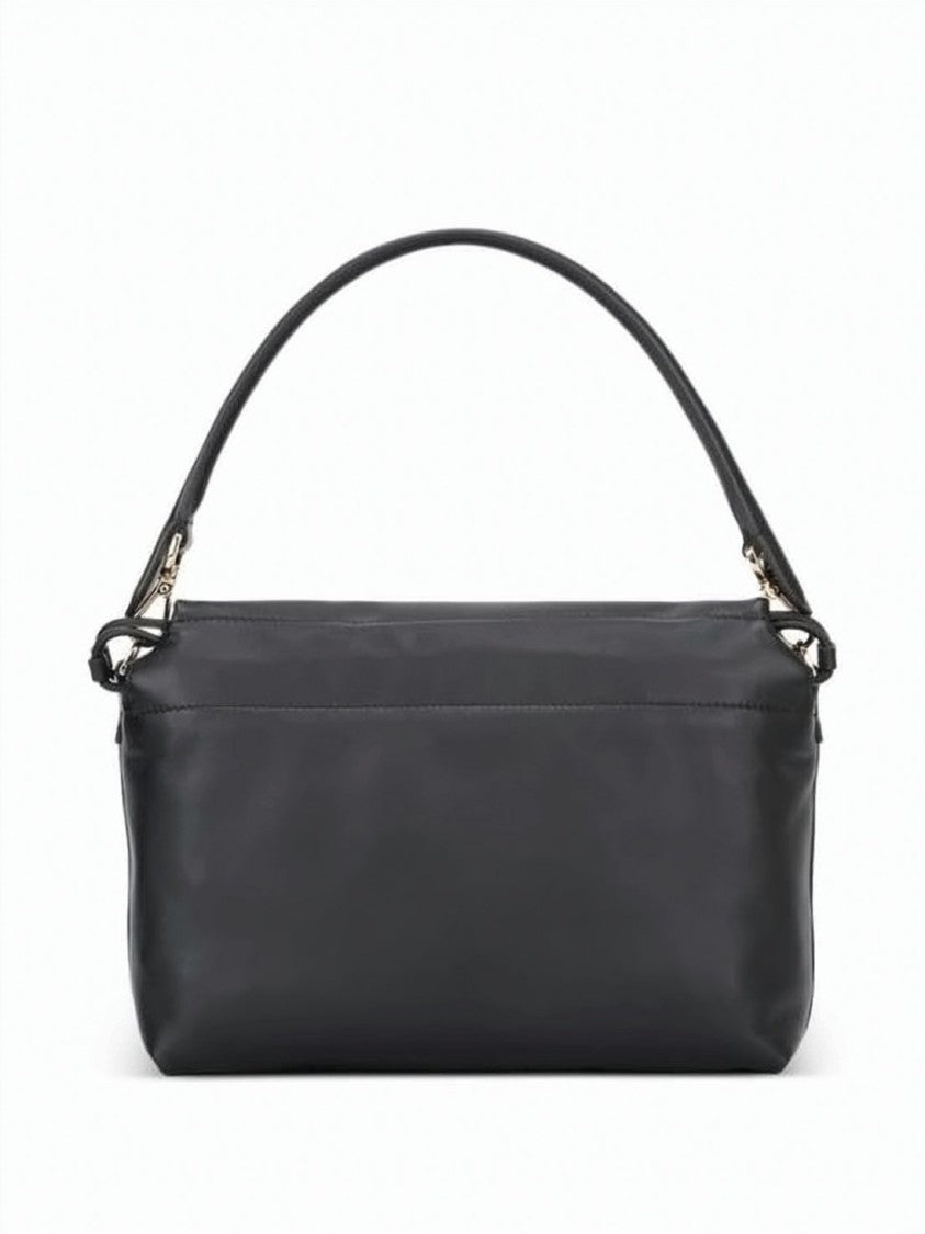 Fendi Medium Structured Handbag With Geometric Metal Clasp