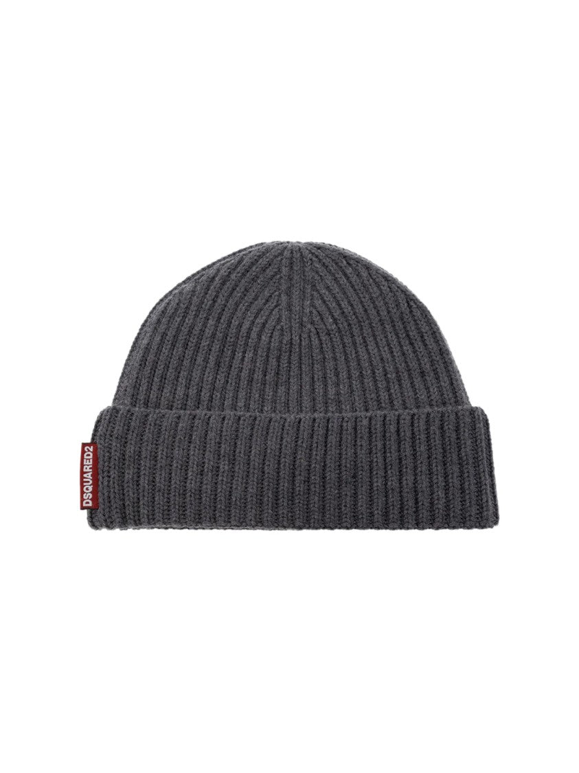 Dsquared2 Warmy Logo Tag Beanie And Scarf Set