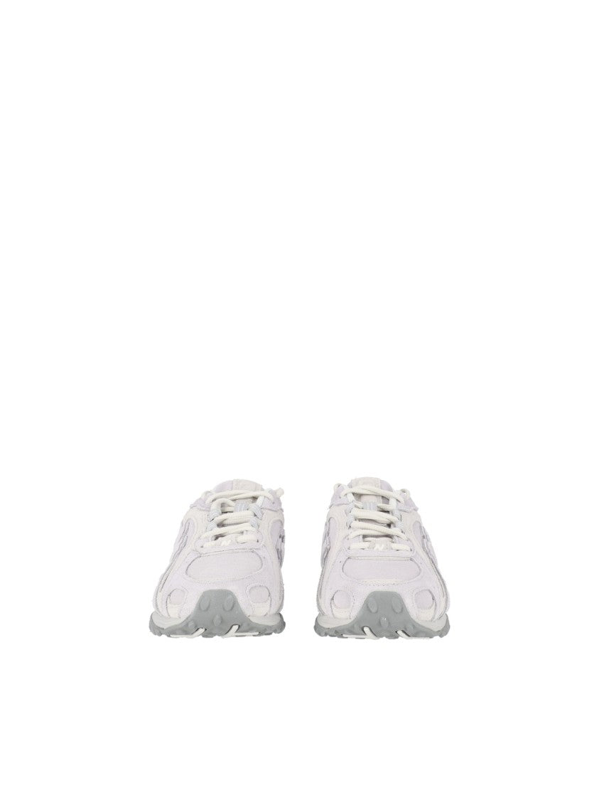 New Balance Light Grey Suede Mesh Low-Top Sneakers