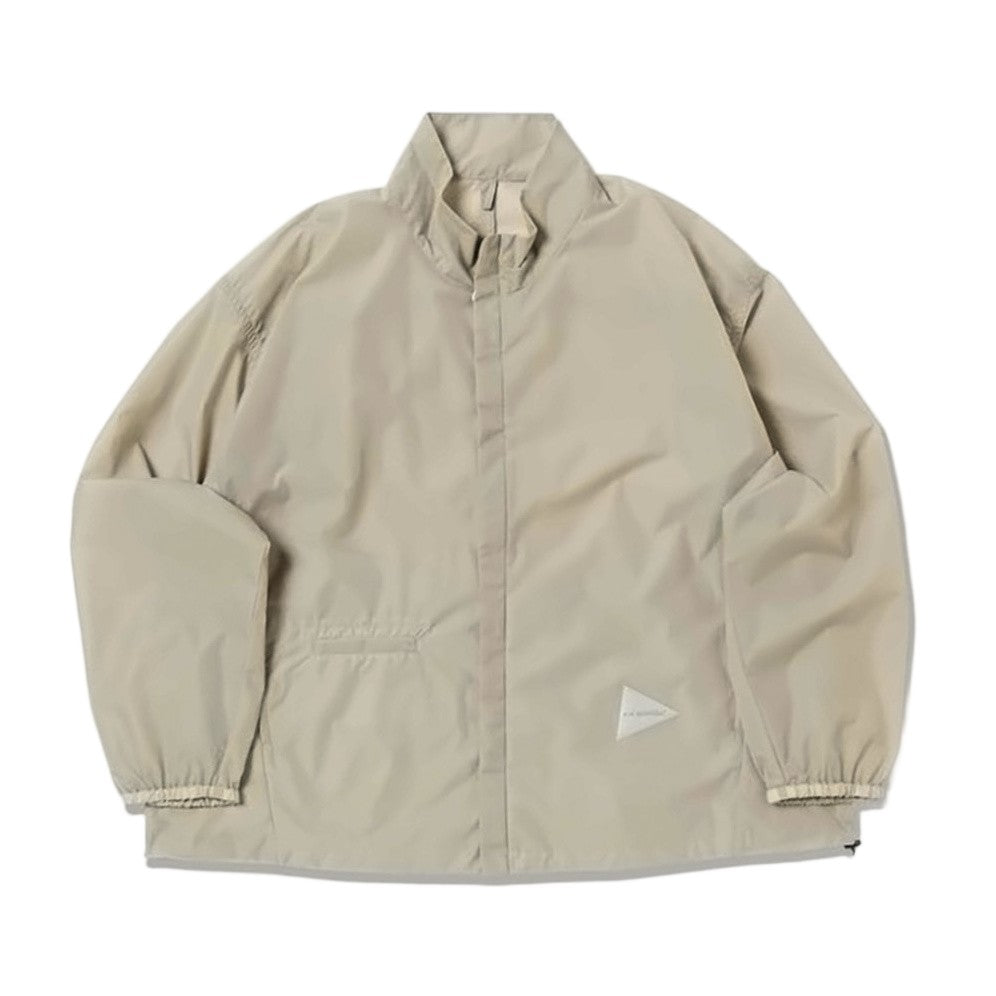 And Wander High-Collar Lightweight Jacket With Concealed Zipper And Triangular Logo