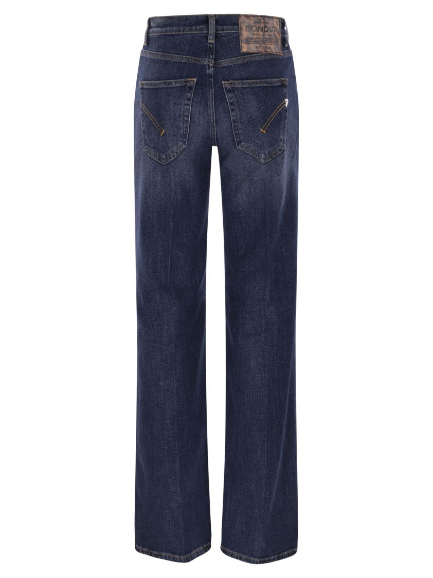 Dondup Jacklyn - Wide-Leg Stretch Denim Jeans