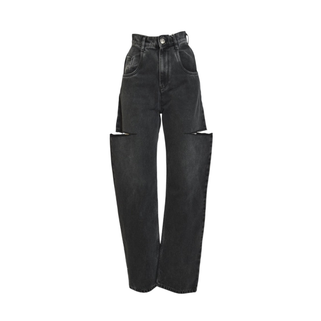 Maison Margiela High-Waisted Black Denim Jeans With Relaxed Straight-Leg Fit