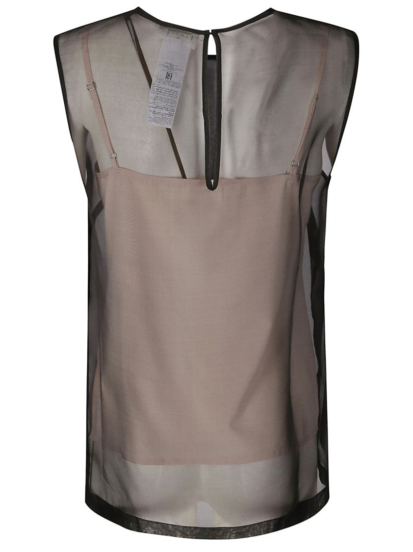 P.A.R.O.S.H. Sheer Black Silk Shirt