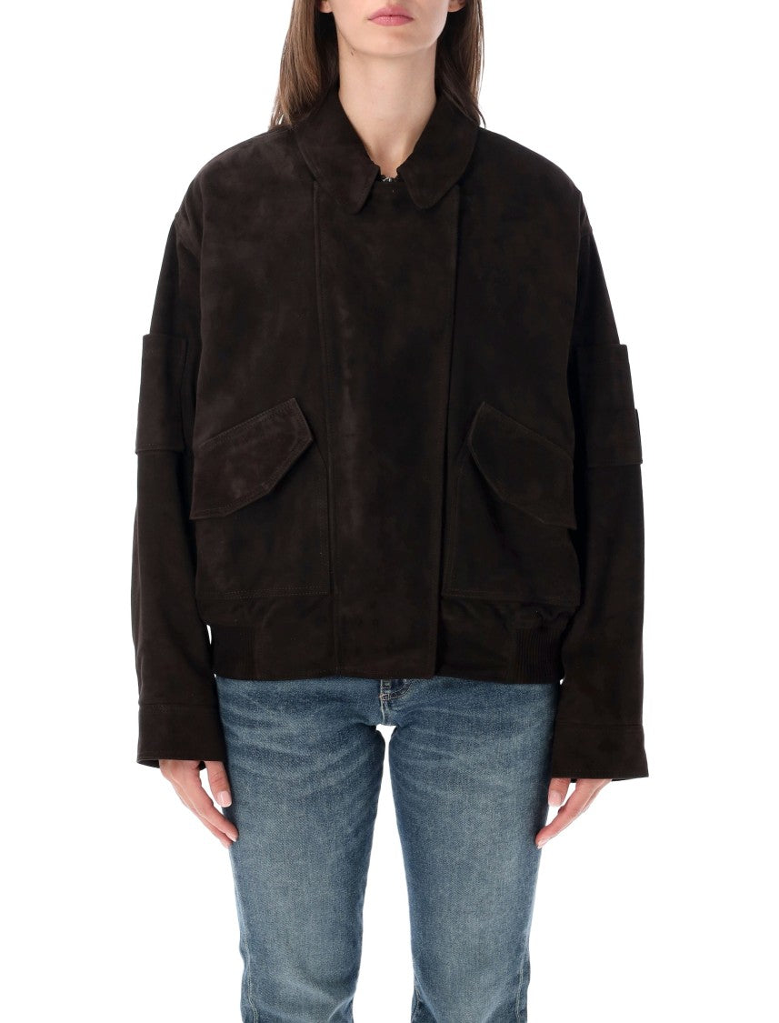Sword Suede Bomber Jacket