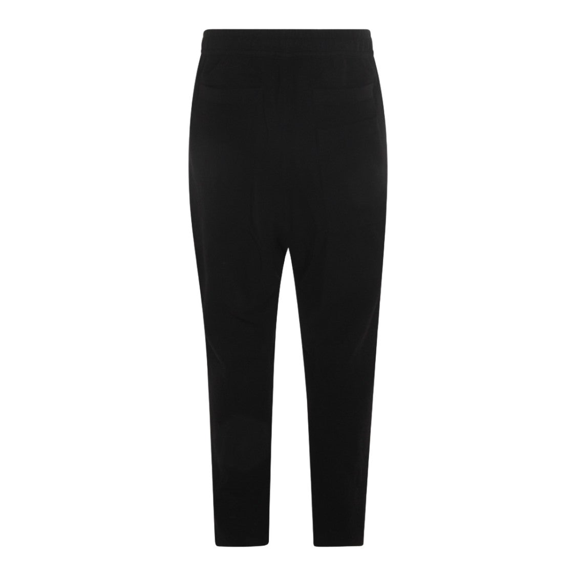 Thom Krom Tapered Black Trousers With Drawstring Waist