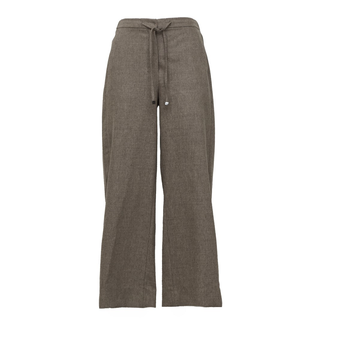 Max Mara Floria Elasticized Waist Wool Flannel Jogging Pants
