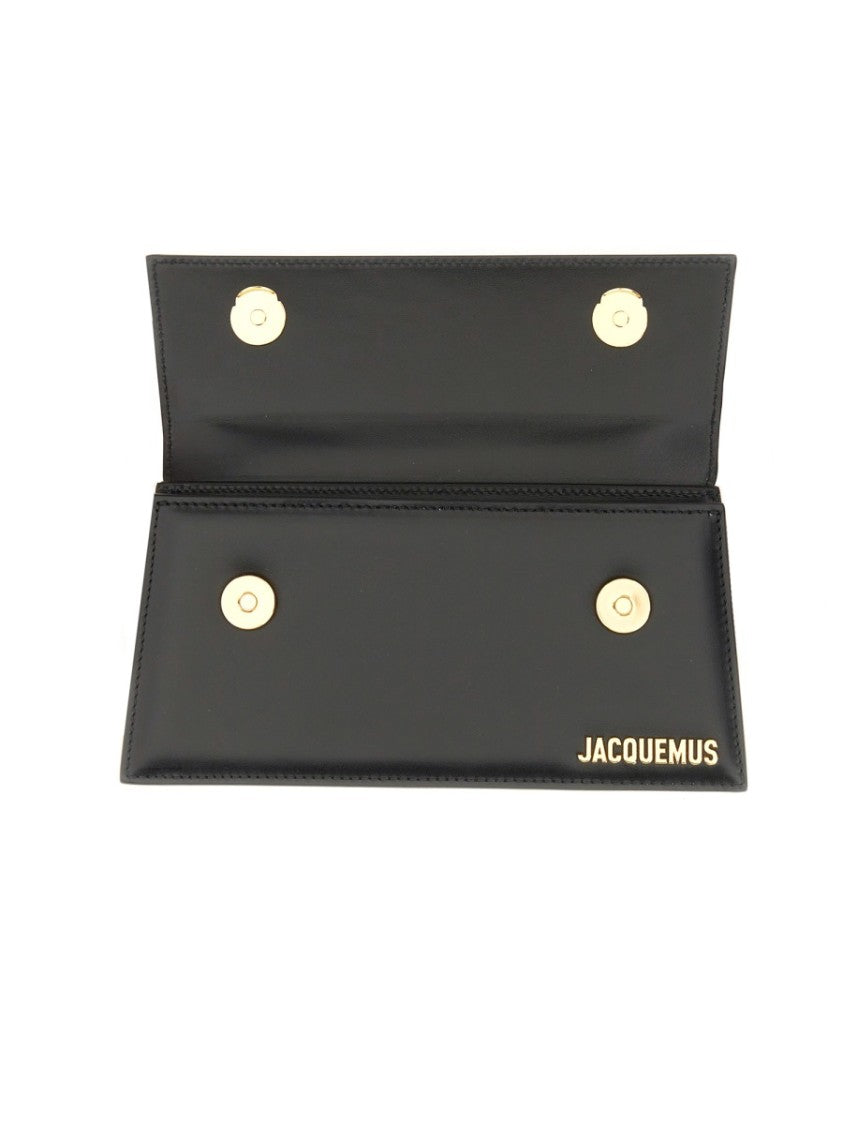 Jacquemus Black Cotton Leather Shoulder Bag