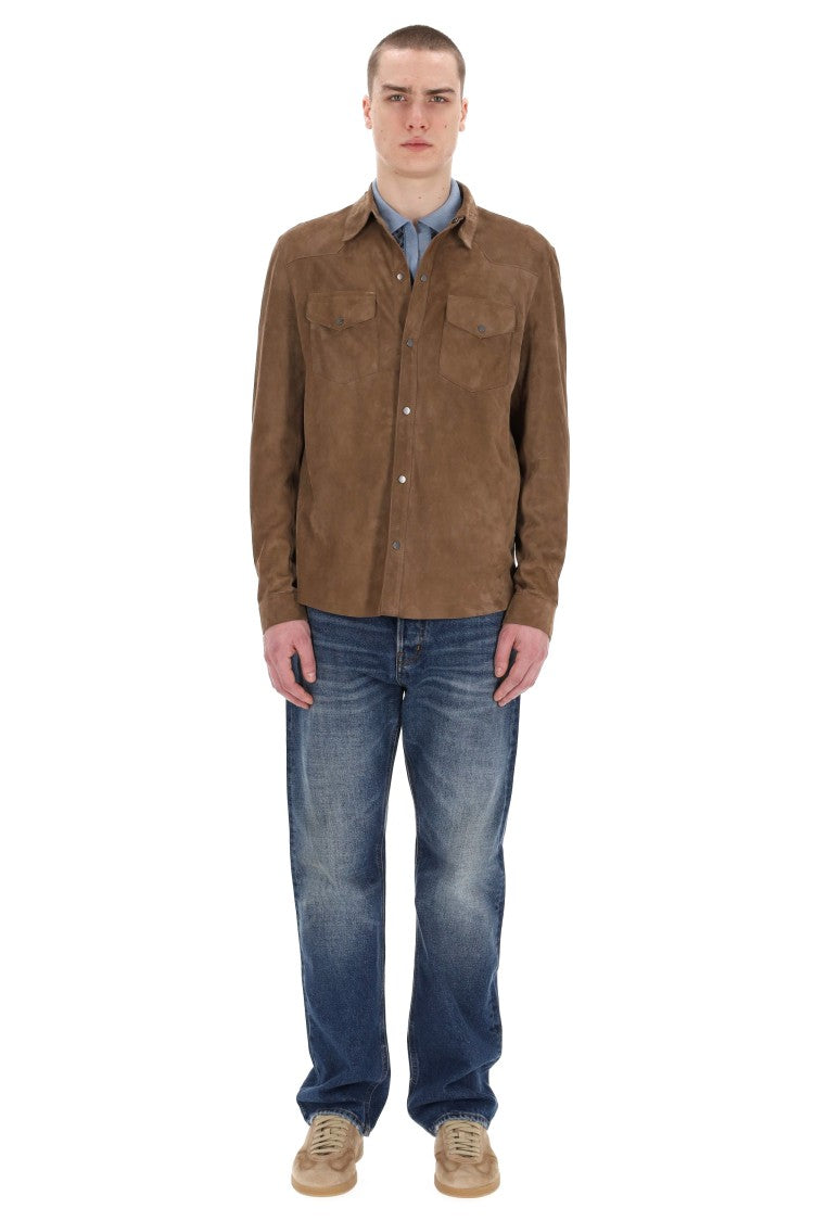 Salvatore Santoro Superlight Suede Overshirt