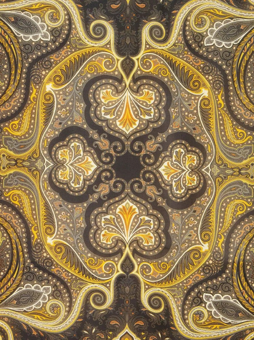 Etro Paisley Pattern Silk Shawl With Intricate Detailing