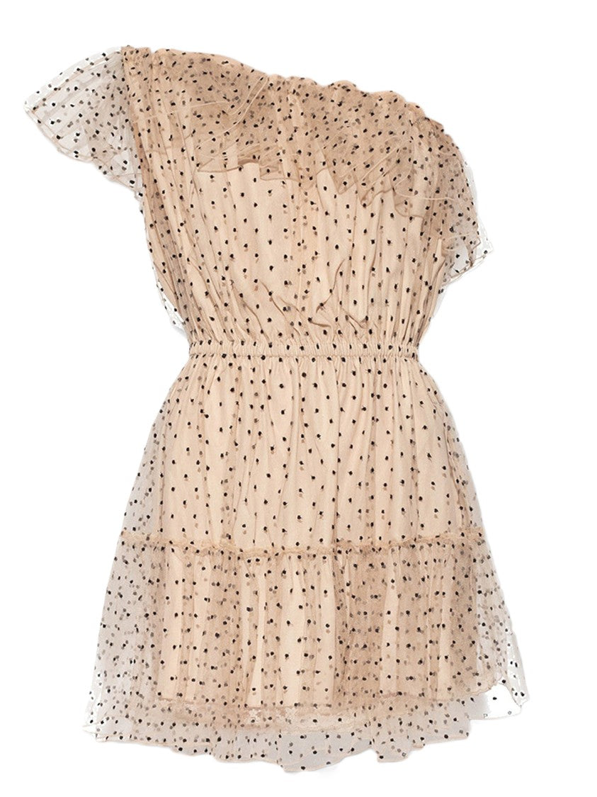 Gucci One-Shoulder Tulle Dress