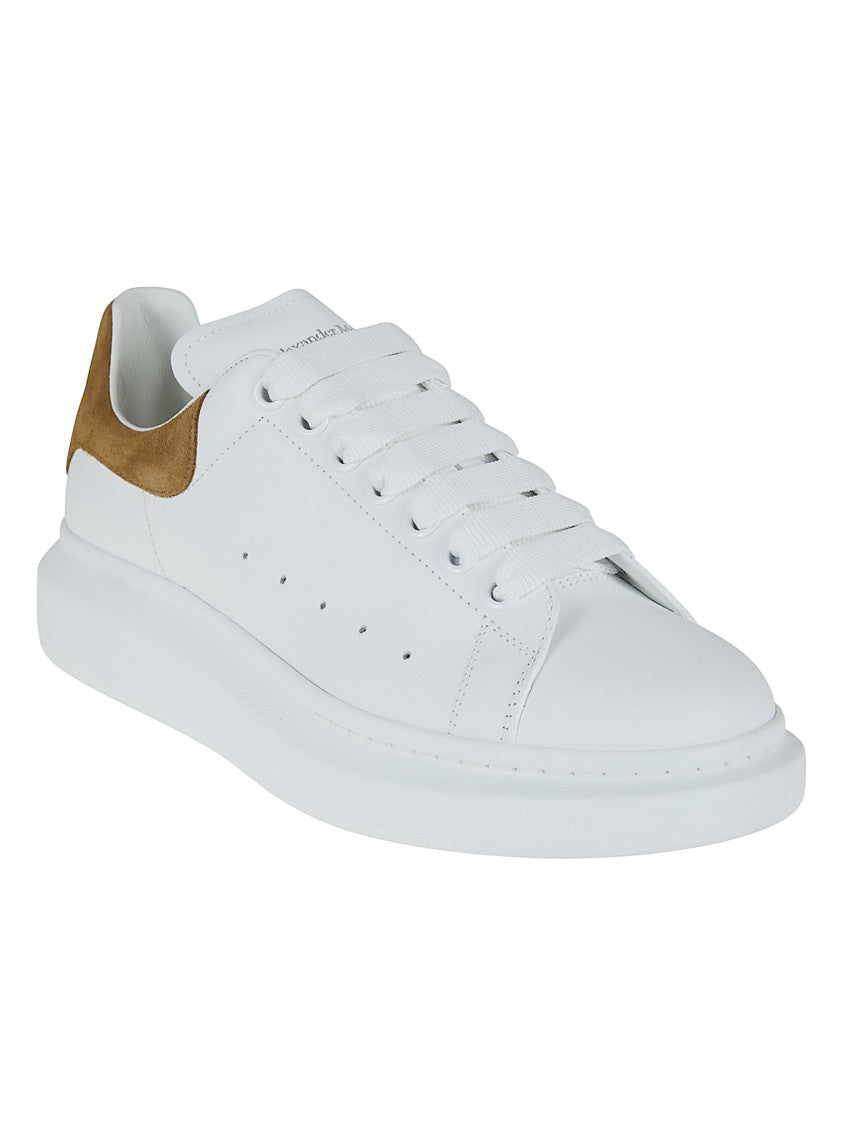 Alexander Mcqueen Oversized Leather Sneakers With Chunky Sole And Iconic Detailing