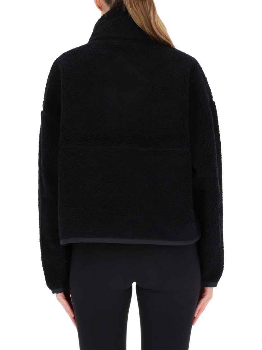 Canada Goose Boxy Black Sweatshirt With High Collar