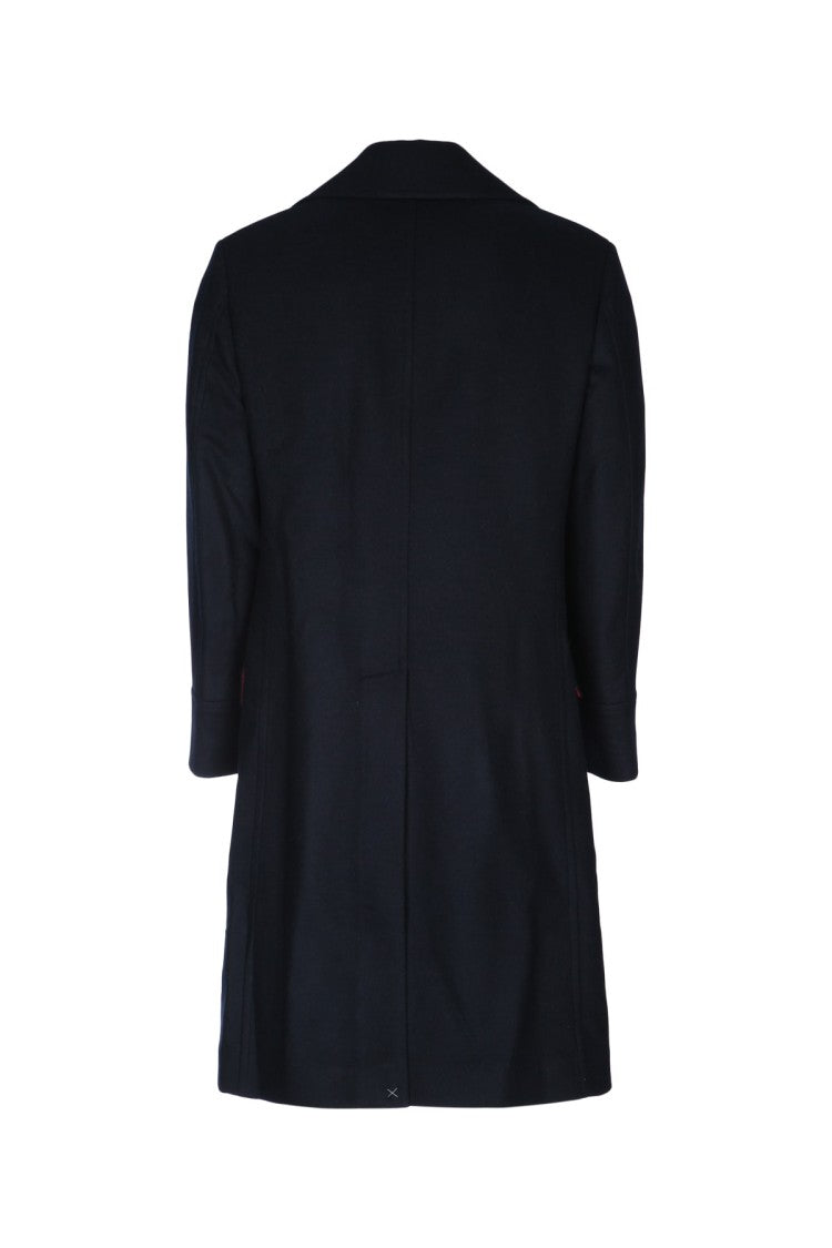 Brunello Cucinelli Double-Breasted Tailored Overcoat With Gold-Tone Buttons