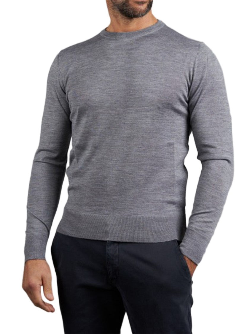 Sonrisa Grey Maglieria Classica Crew Neck Sweater