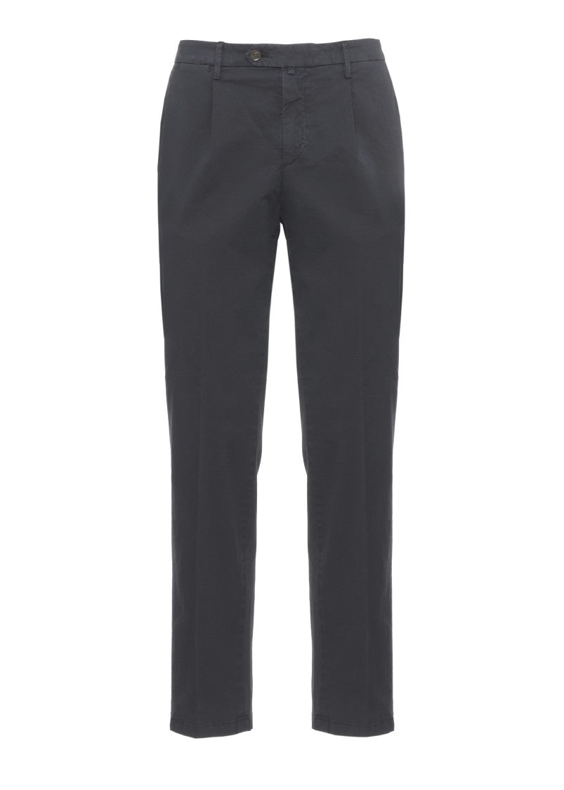 Briglia 1949 Blue Bg21 Cotton Straight-Leg Pants