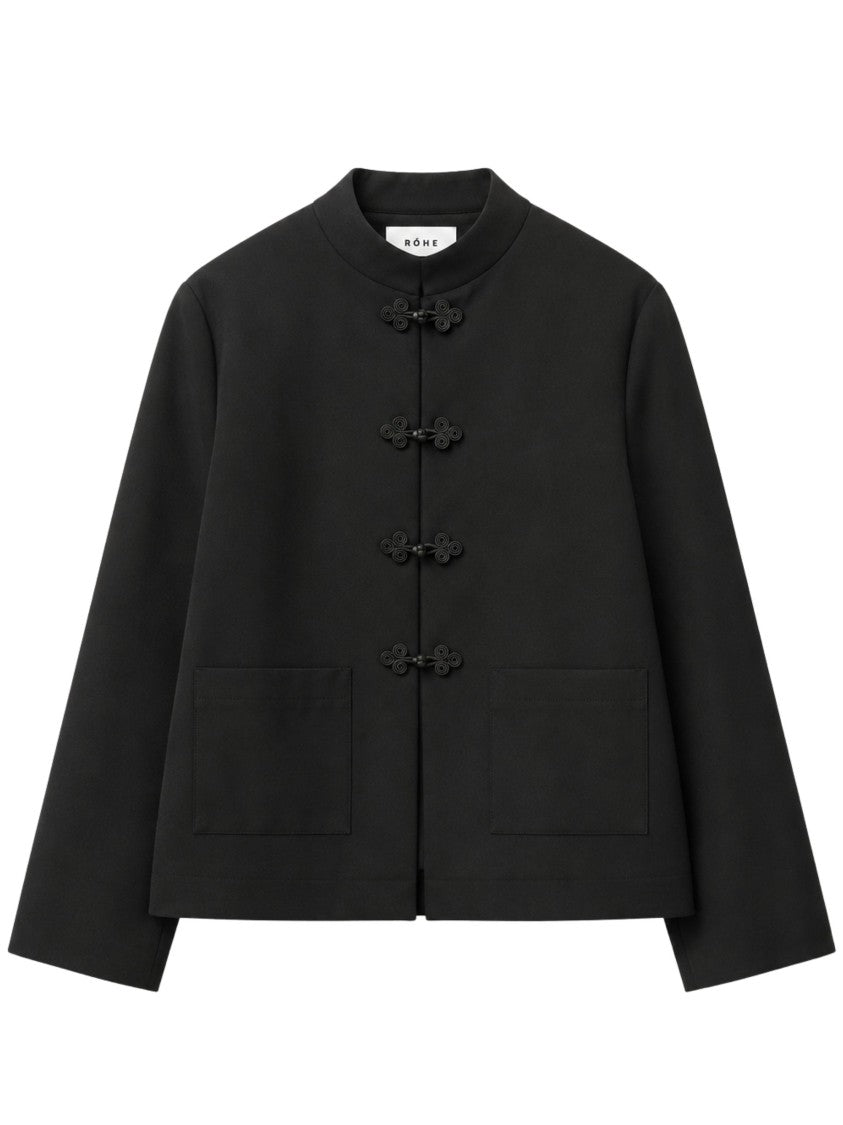 Róhe Black Virgin Wool Pankou Jacket