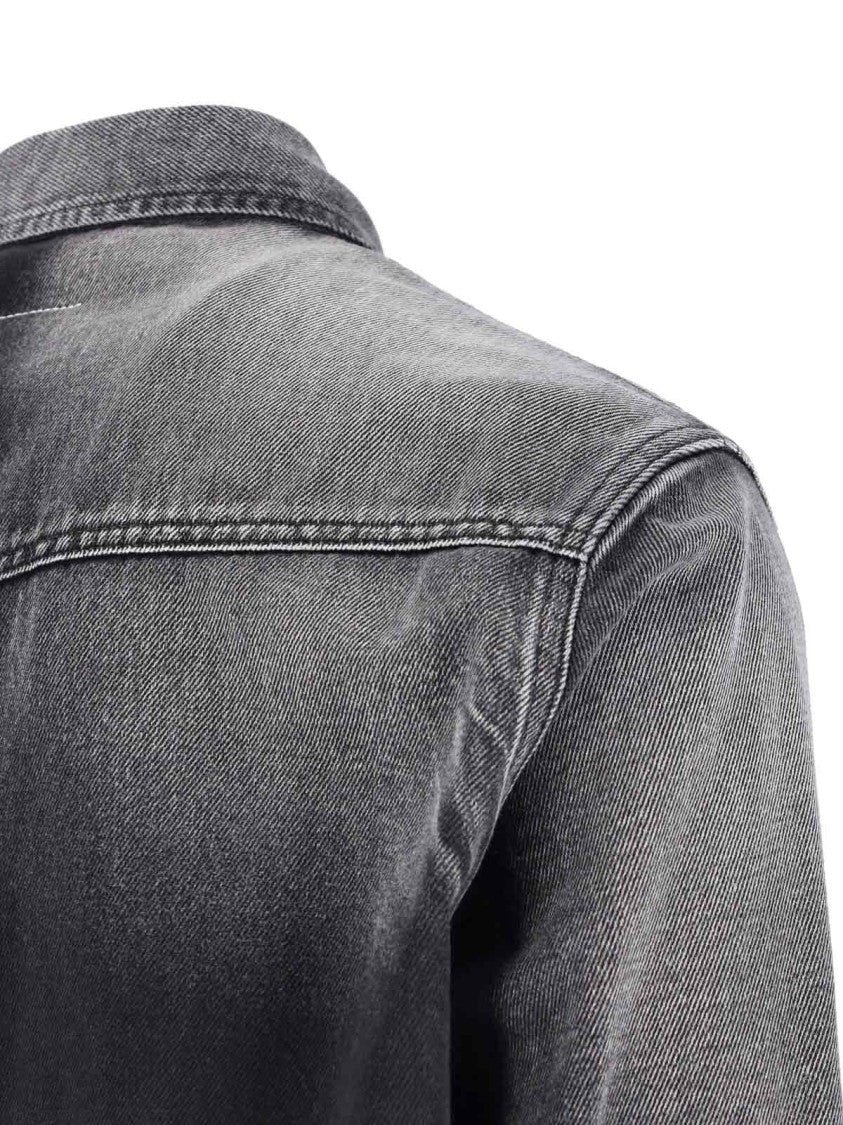 Mm6 By Maison Margiela "Western" Denim Shirt – Black
