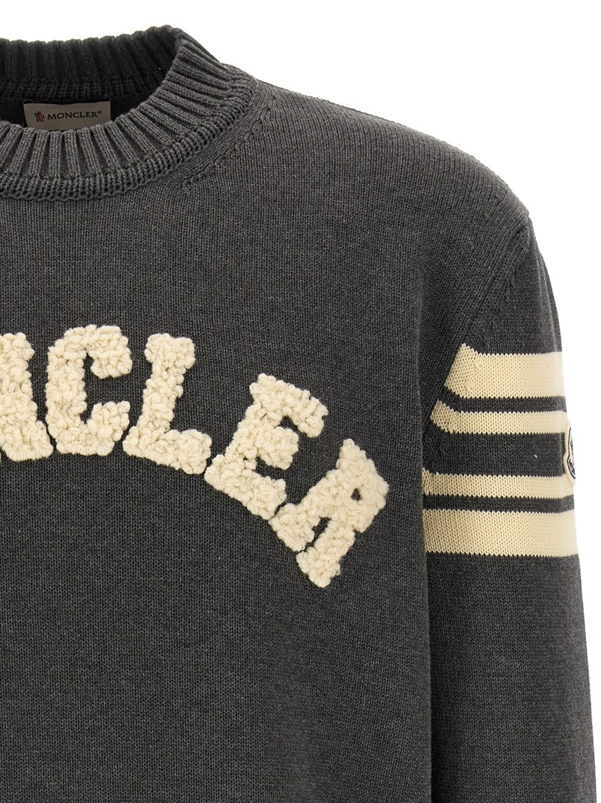Moncler Bouclé Logo Sweater