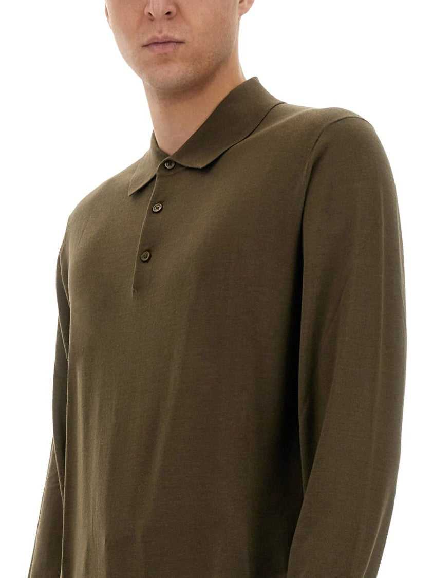 Sunflower Relaxed Fit Merino Wool Polo Shirt