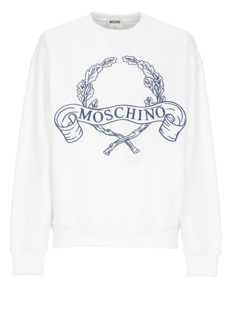 Moschino White Cotton Sweatshirt
