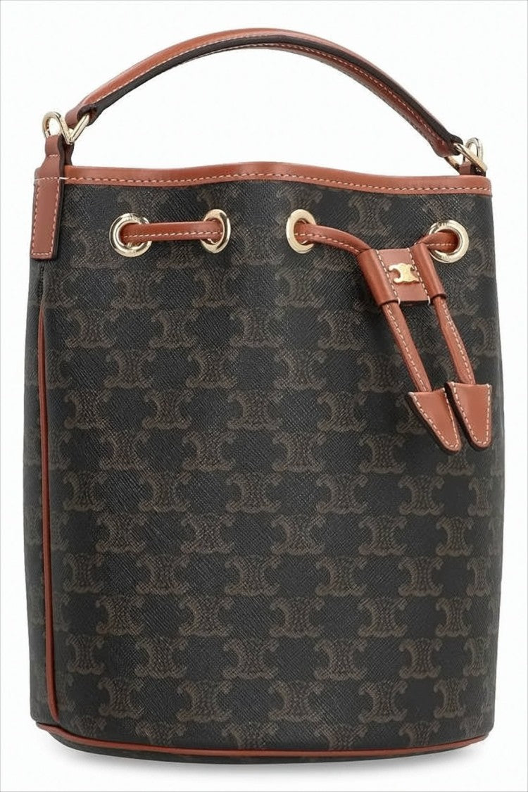 Celine Structured Canvas Tote Bag