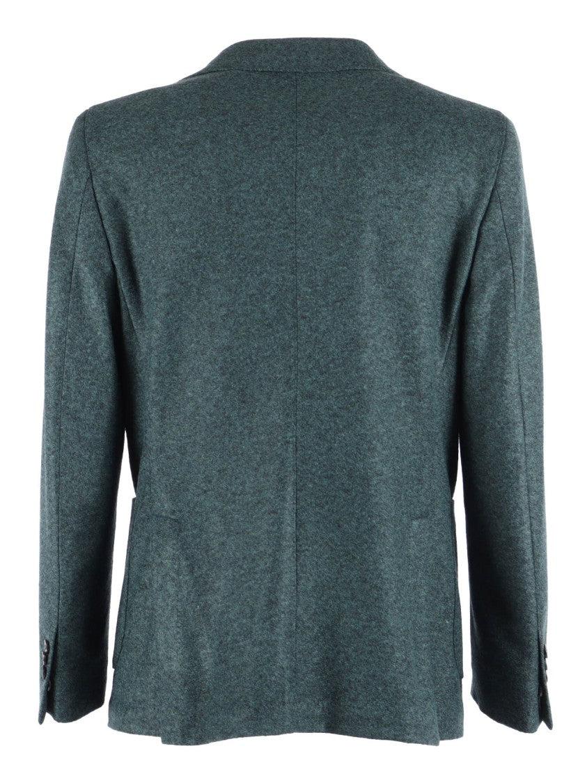 Breras Tailored Grey Jacket With Subtle Check Pattern