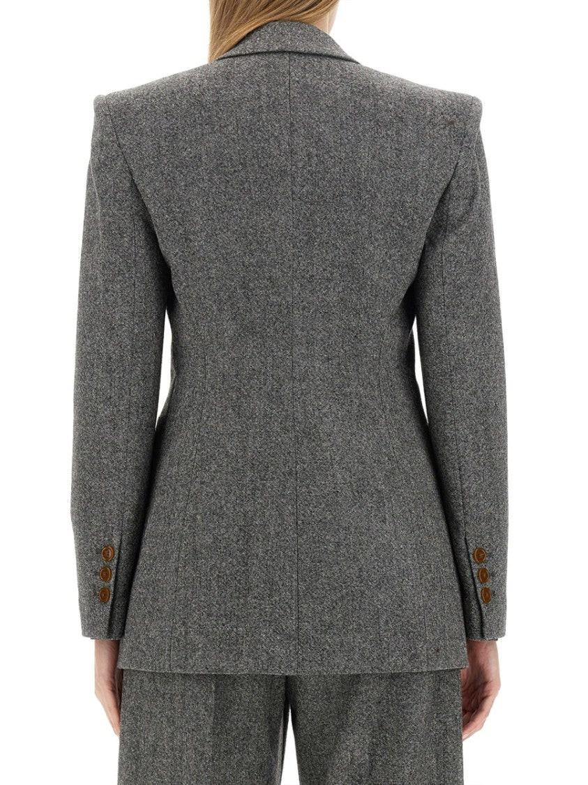 Vivienne Westwood Double-Breasted Wool Jacket With Contrasting Buttons