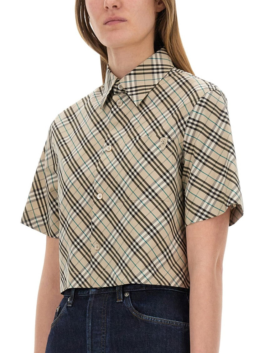 Burberry Classic Plaid Cropped Shirt
