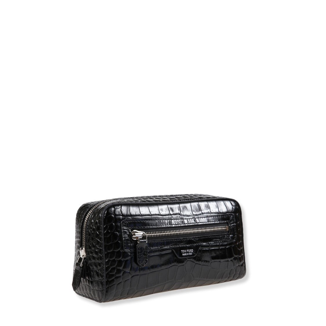 Tom Ford Croc-Effect Pouch With Top Zip Closure