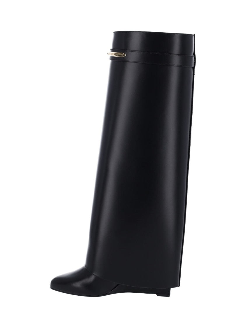 Givenchy Black Shark Pinch Calfskin Boots