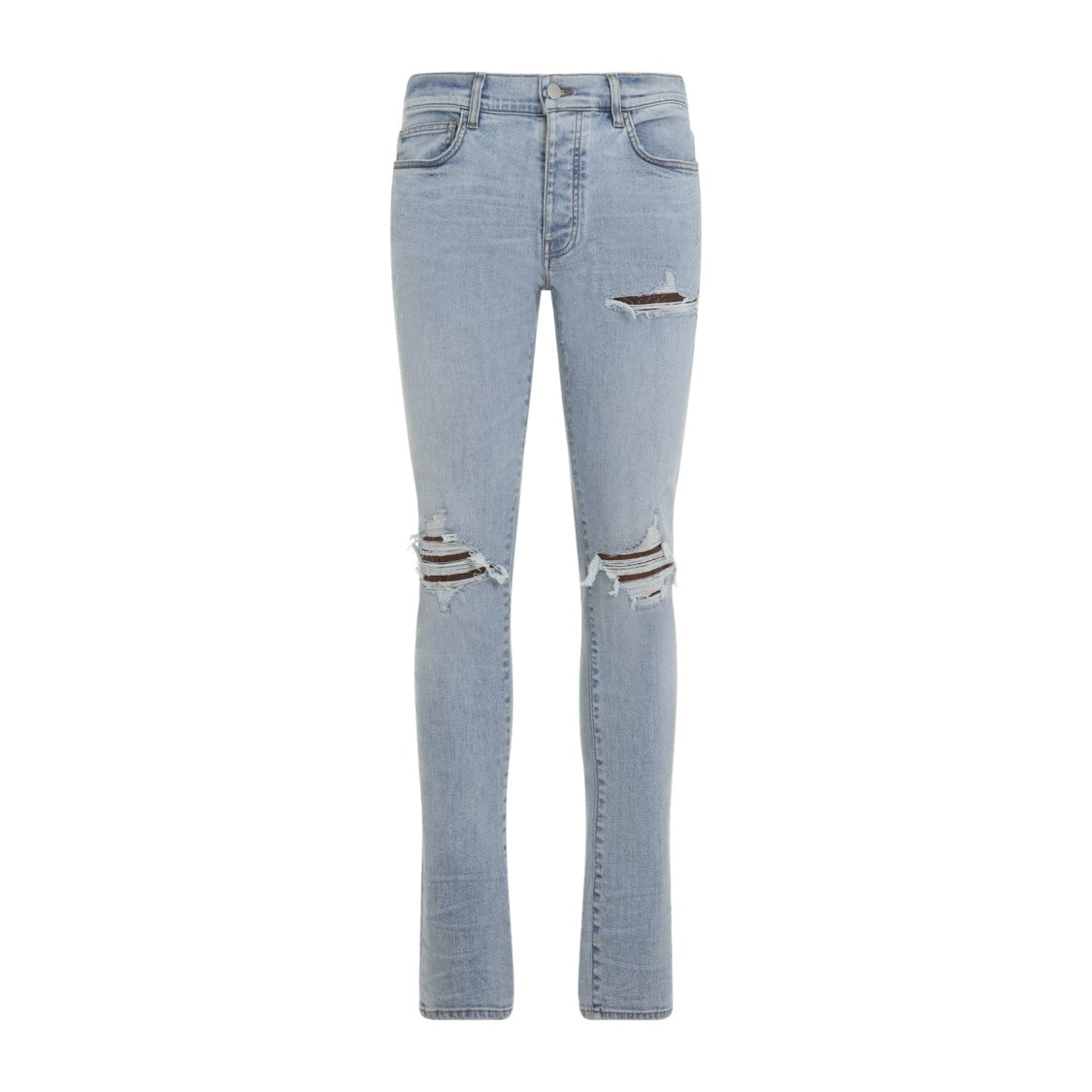 Amiri Slim-Fit Distressed Light Blue Jeans