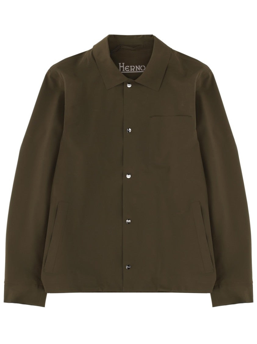 Herno Overshirt With Pocket Polyamide Jacket